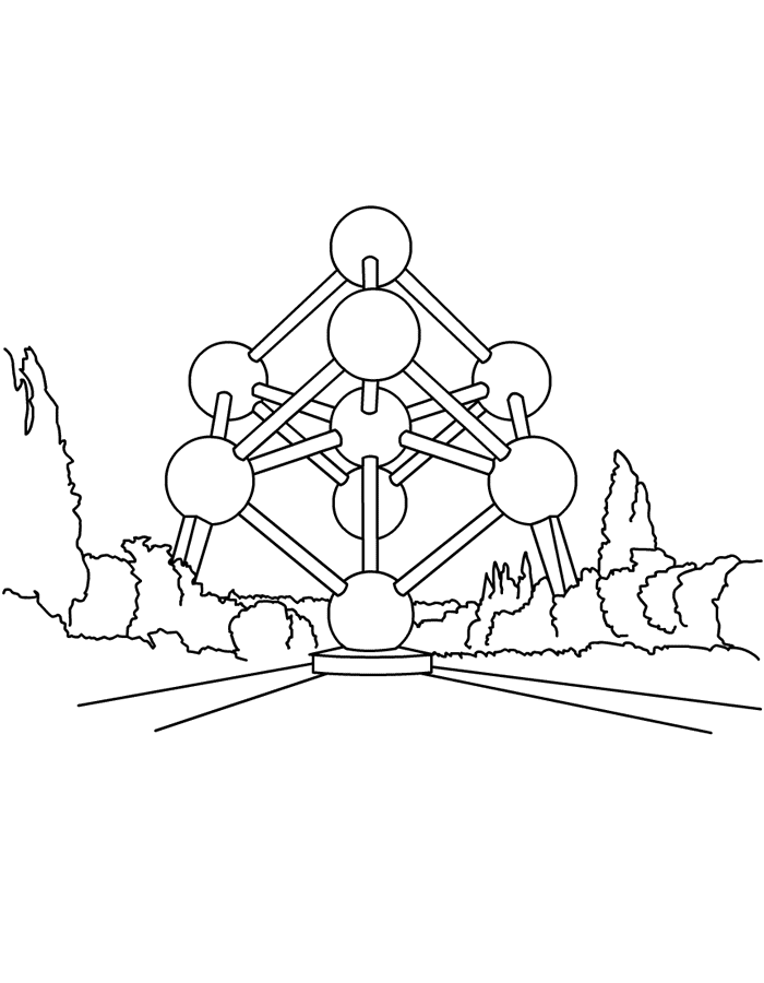 Atomium White Clipart