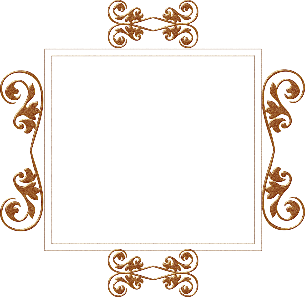 Gold Background Frame Clipart