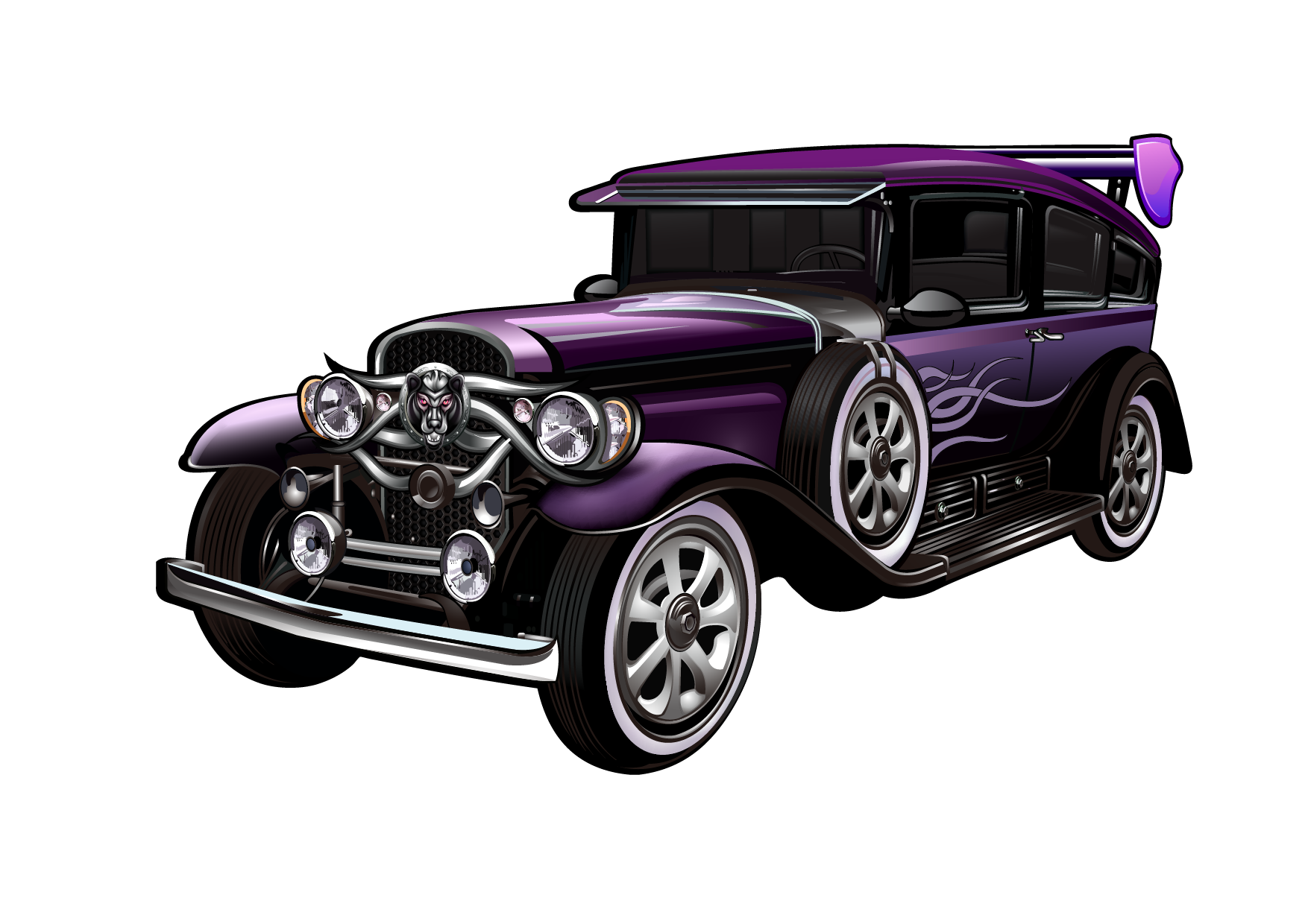 Classic Car Background Clipart