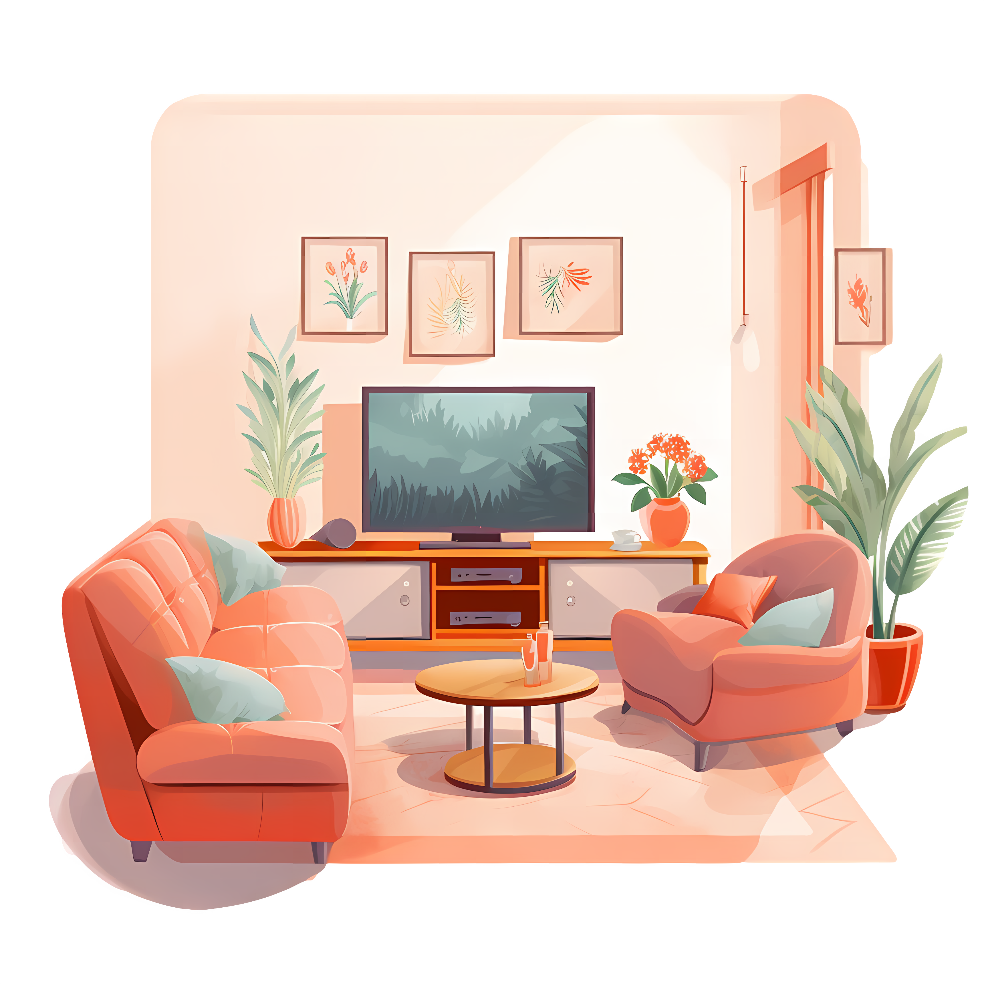 living room furniture room living room couches Clipart