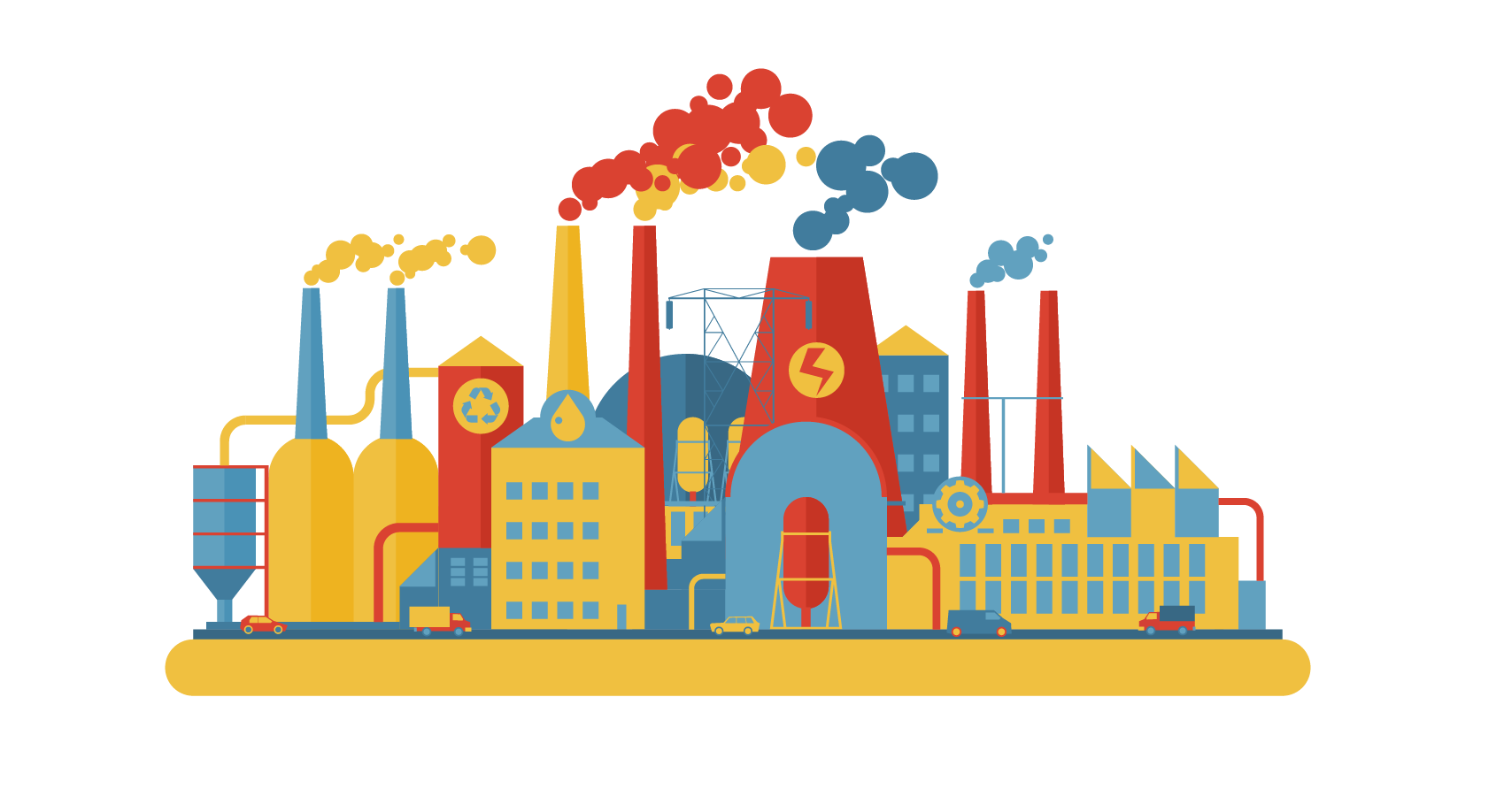 Factory Cartoon Clipart