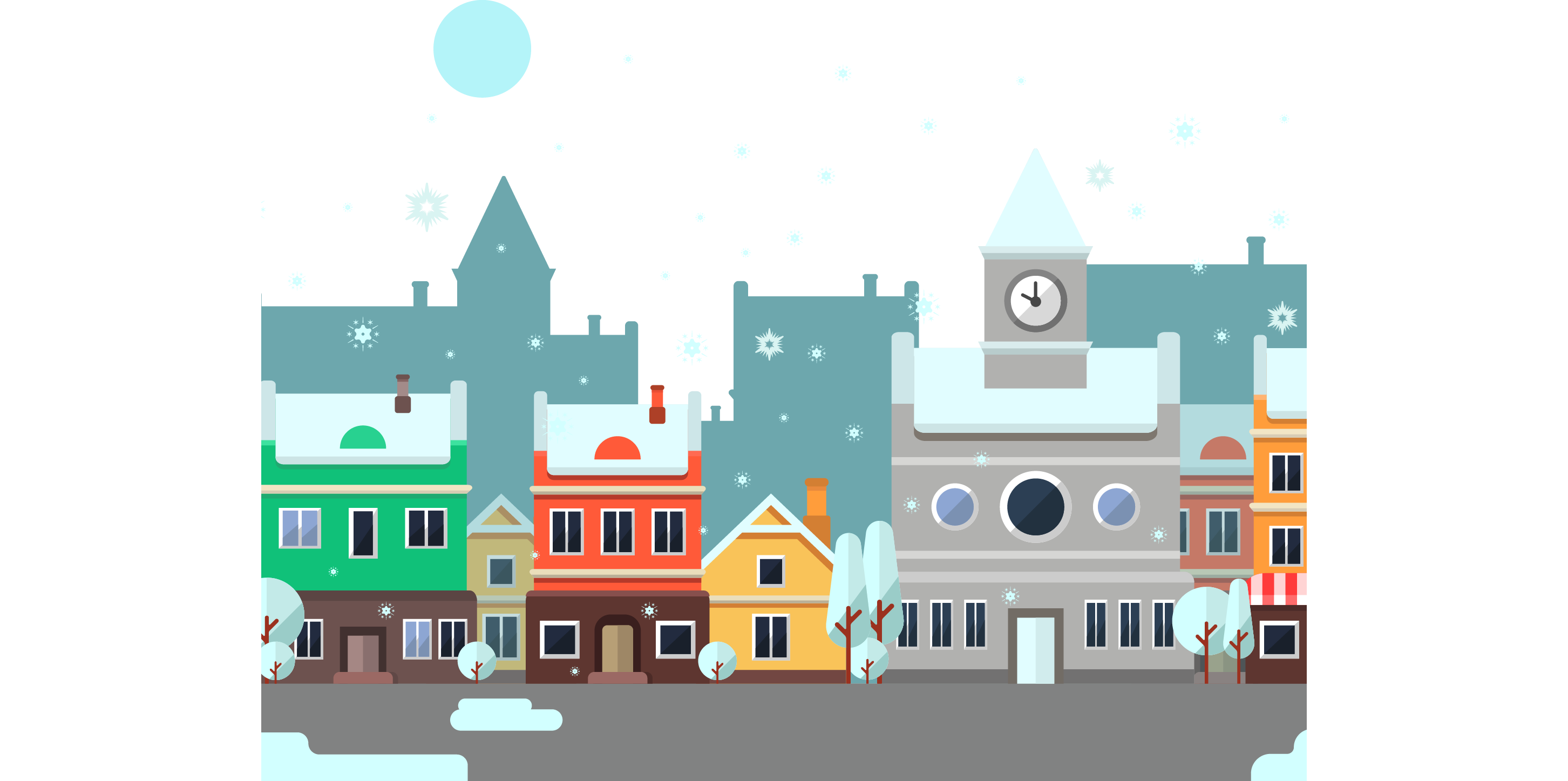 Winter House Clipart