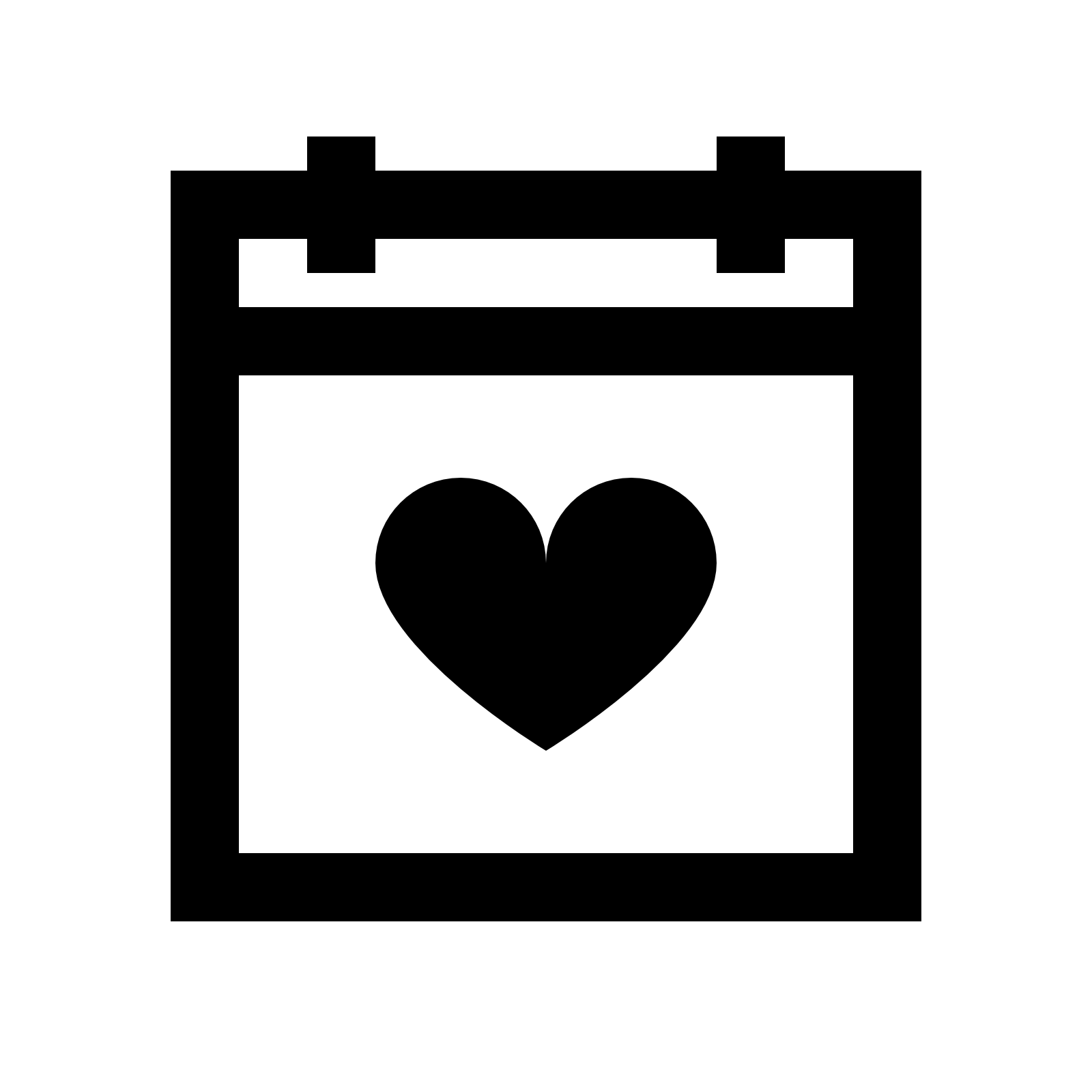 Heart Silhouette Clipart