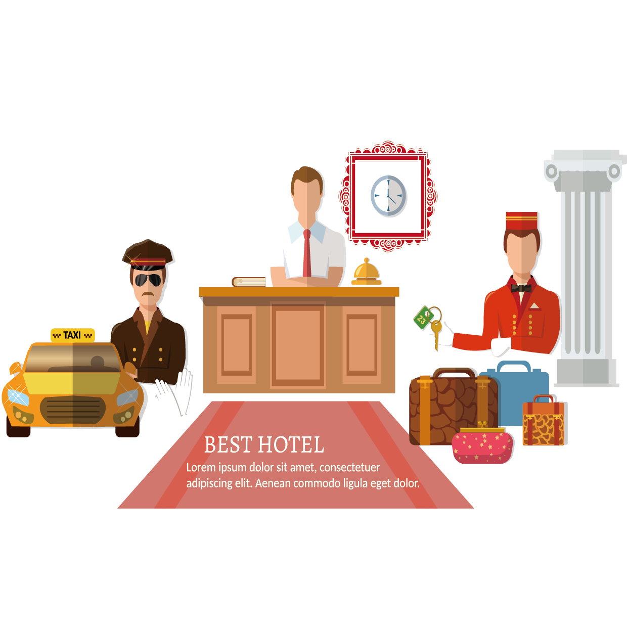 Hotel Cartoon Clipart