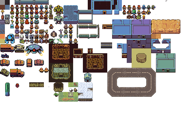 Tilebased Video Game Floor Plan Clipart