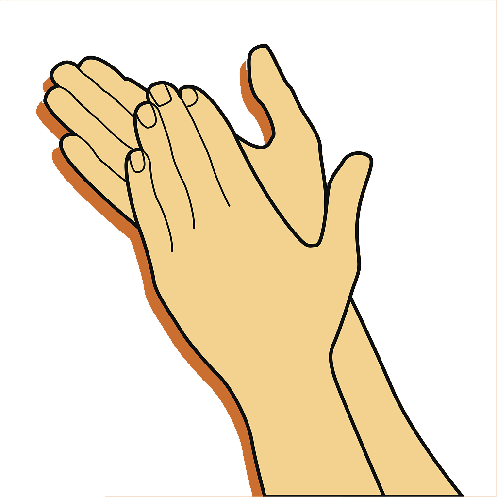 Clapping Safety Glove Clipart