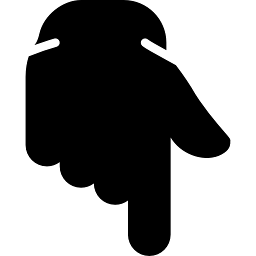 Finger Black Clipart