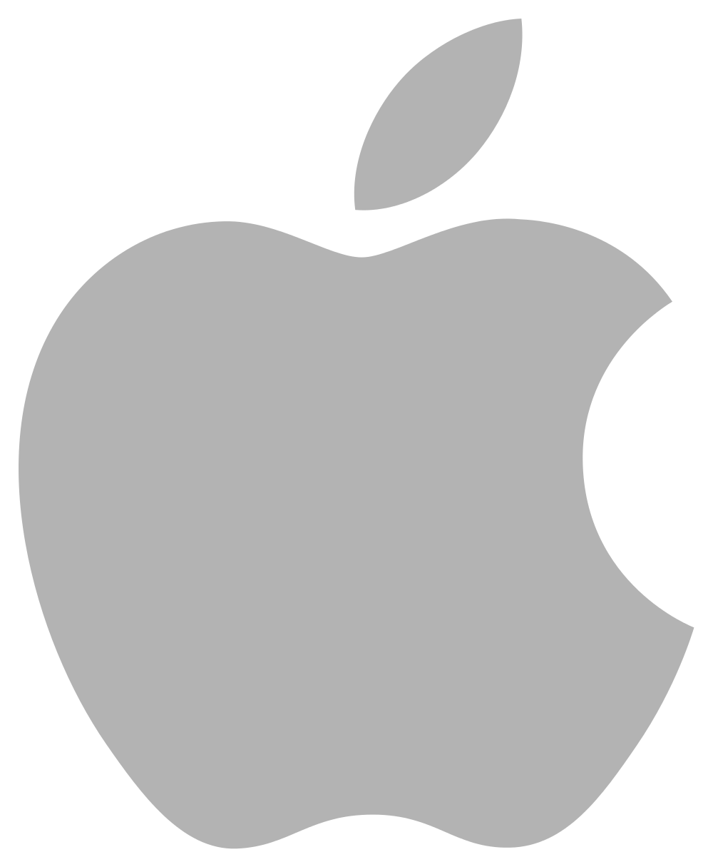 White Apple Logo Clipart
