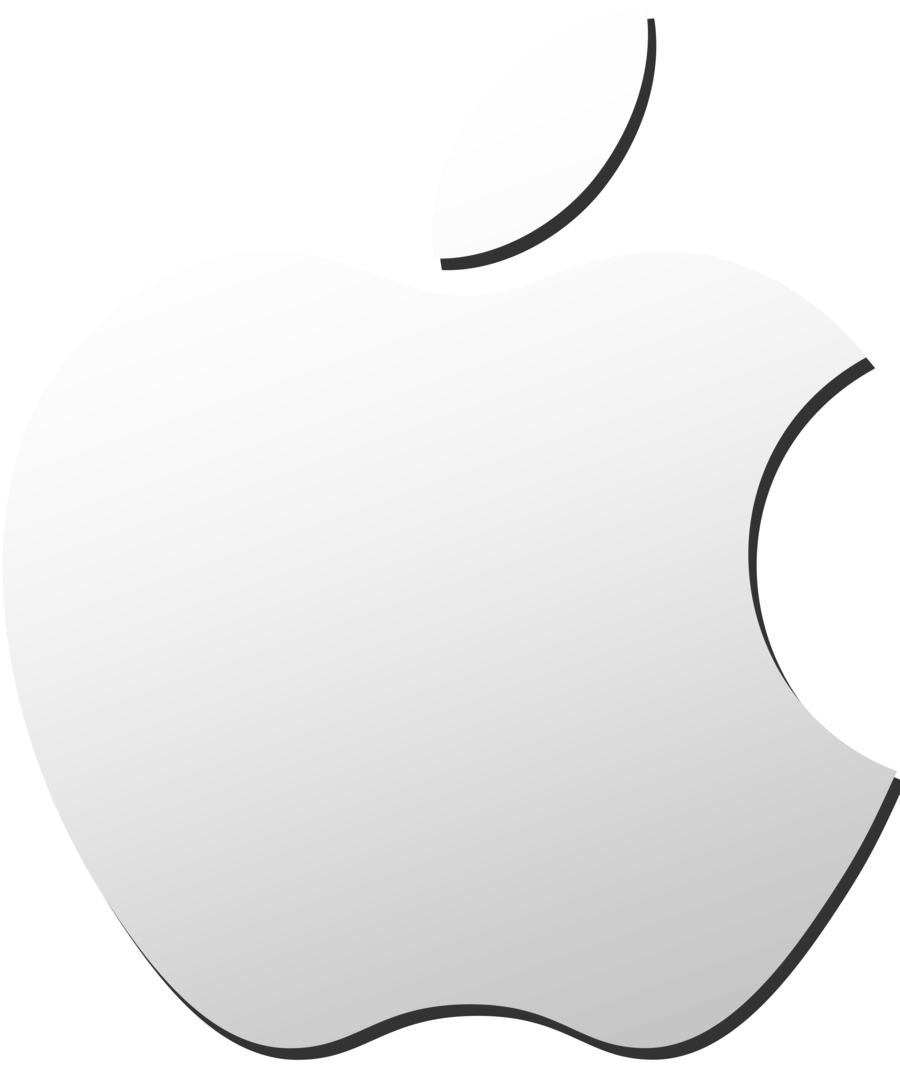 Black Apple Logo Clipart