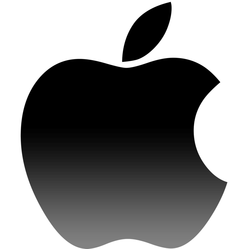 Black Apple Logo Clipart