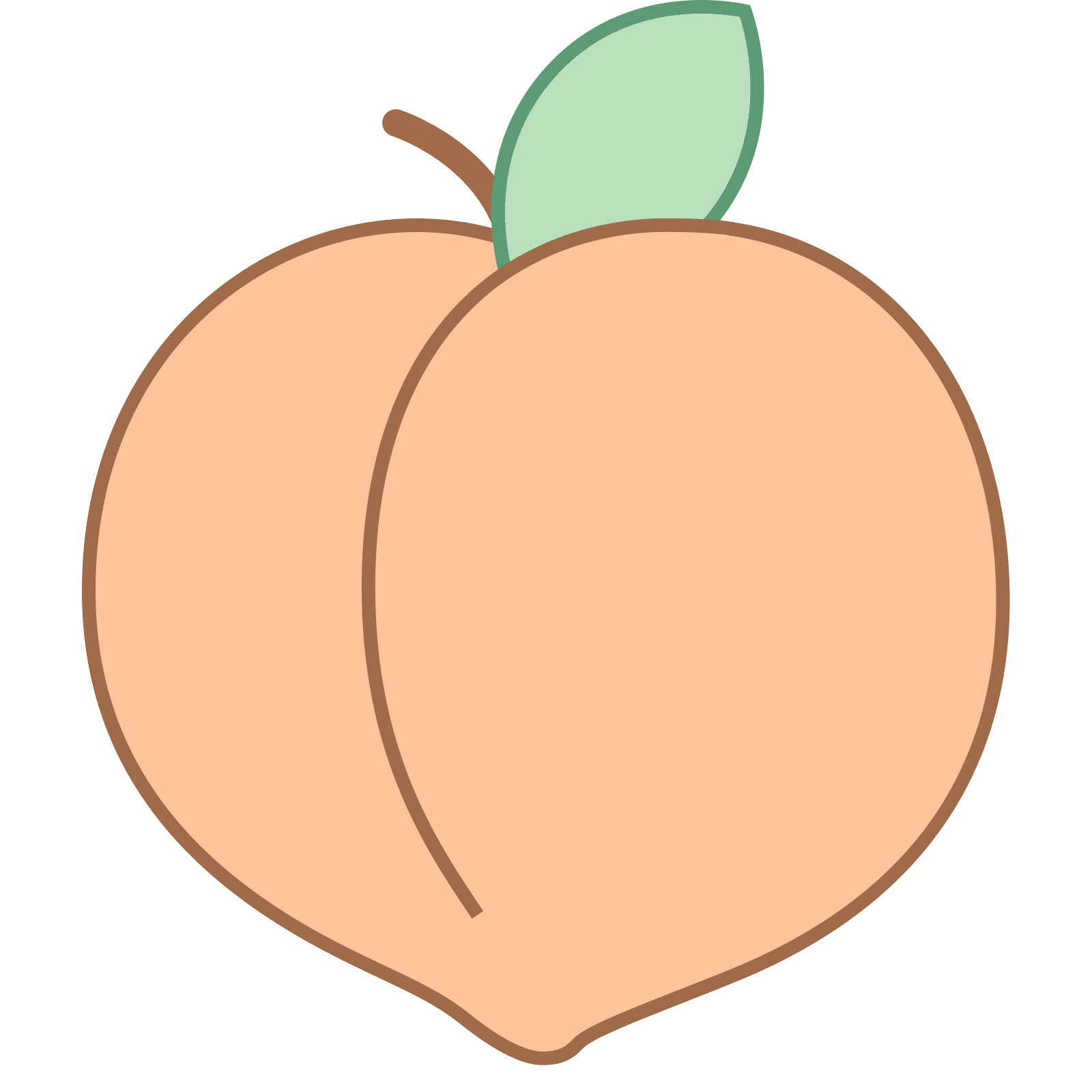 Peach Emoji Clipart