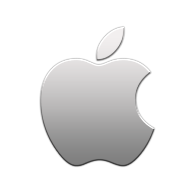 White Apple Logo Clipart