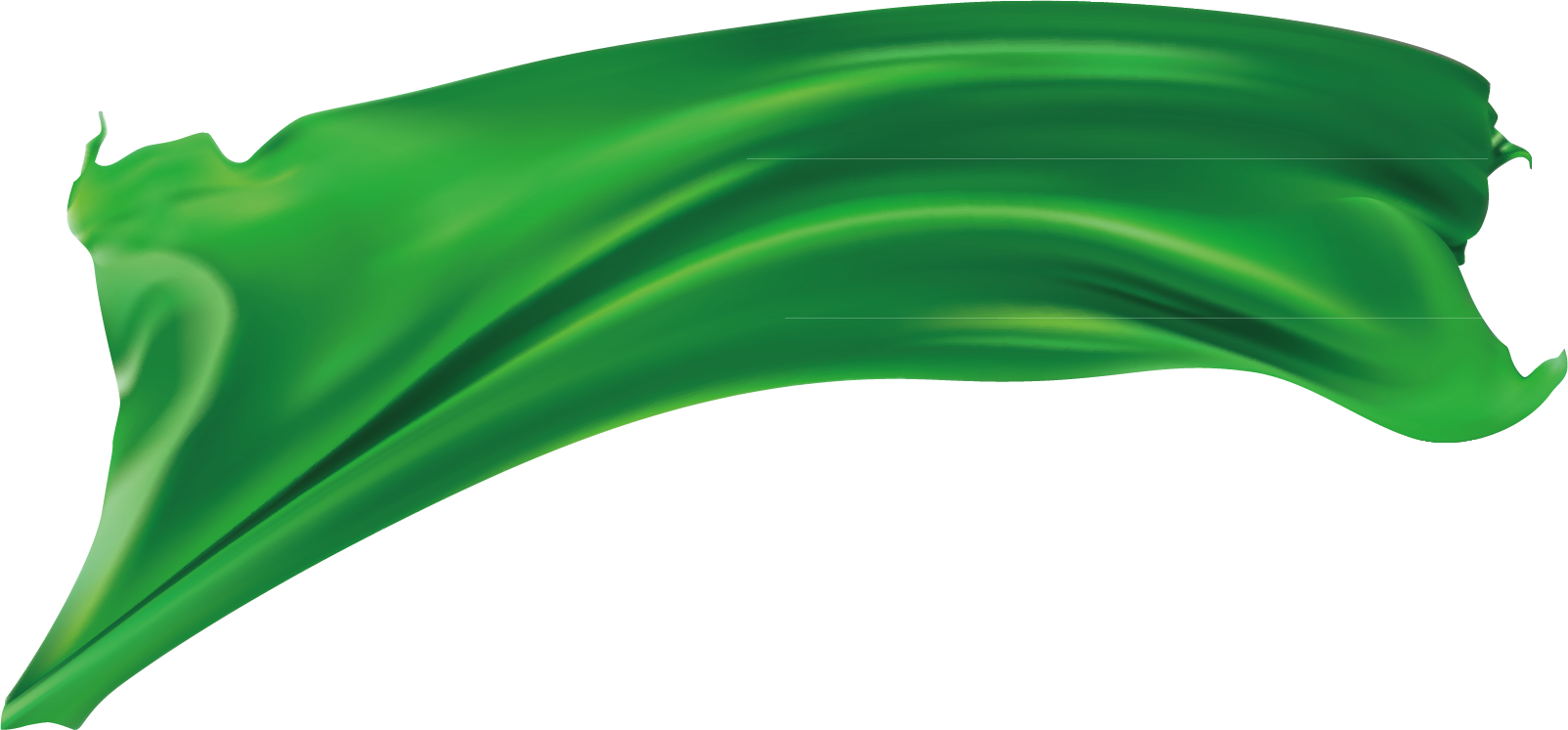 Background Green Ribbon Clipart