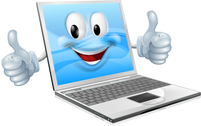 Laptop Background Clipart