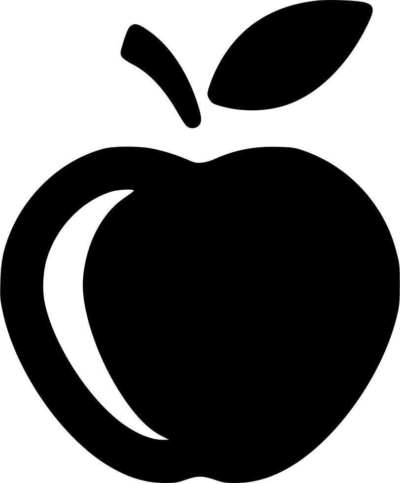 Black Apple Logo Clipart