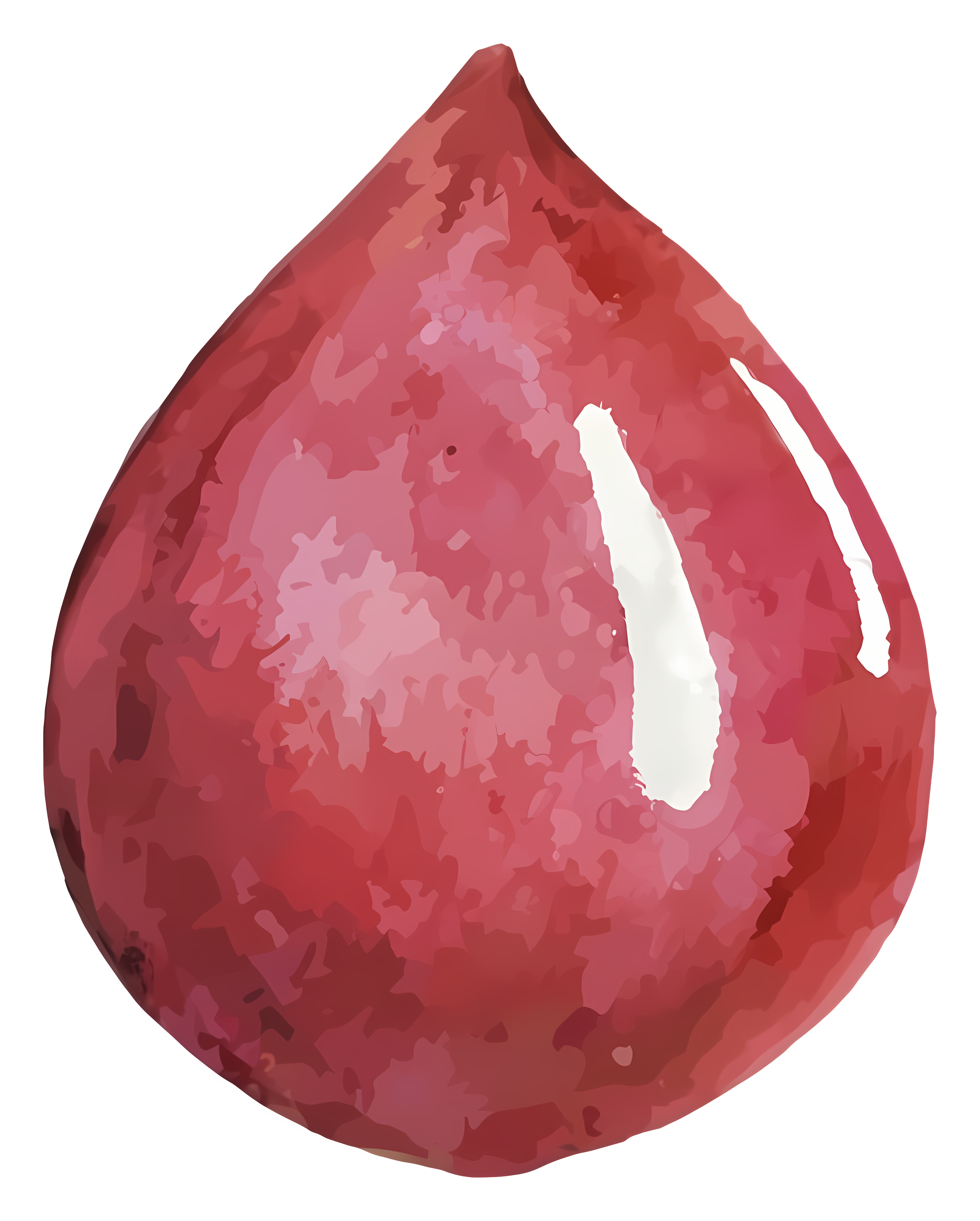 Vibrant red apple with visible skin and seeds Clipart