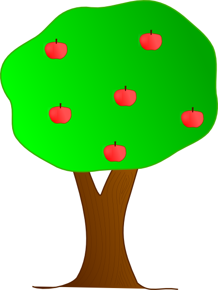 Apple Tree Drawing Clipart