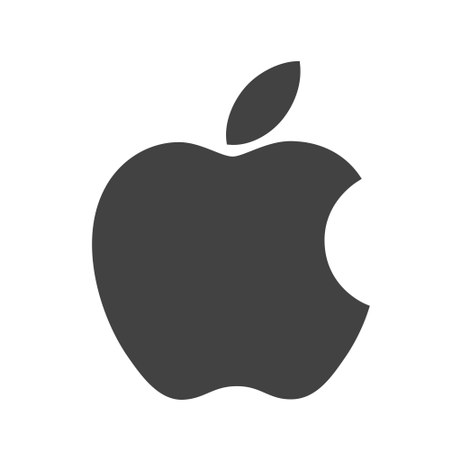 White Apple Logo Clipart