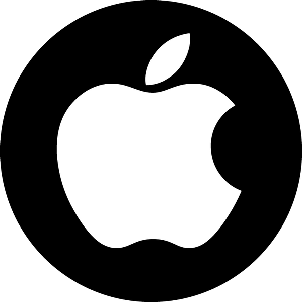 Black Apple Logo Clipart