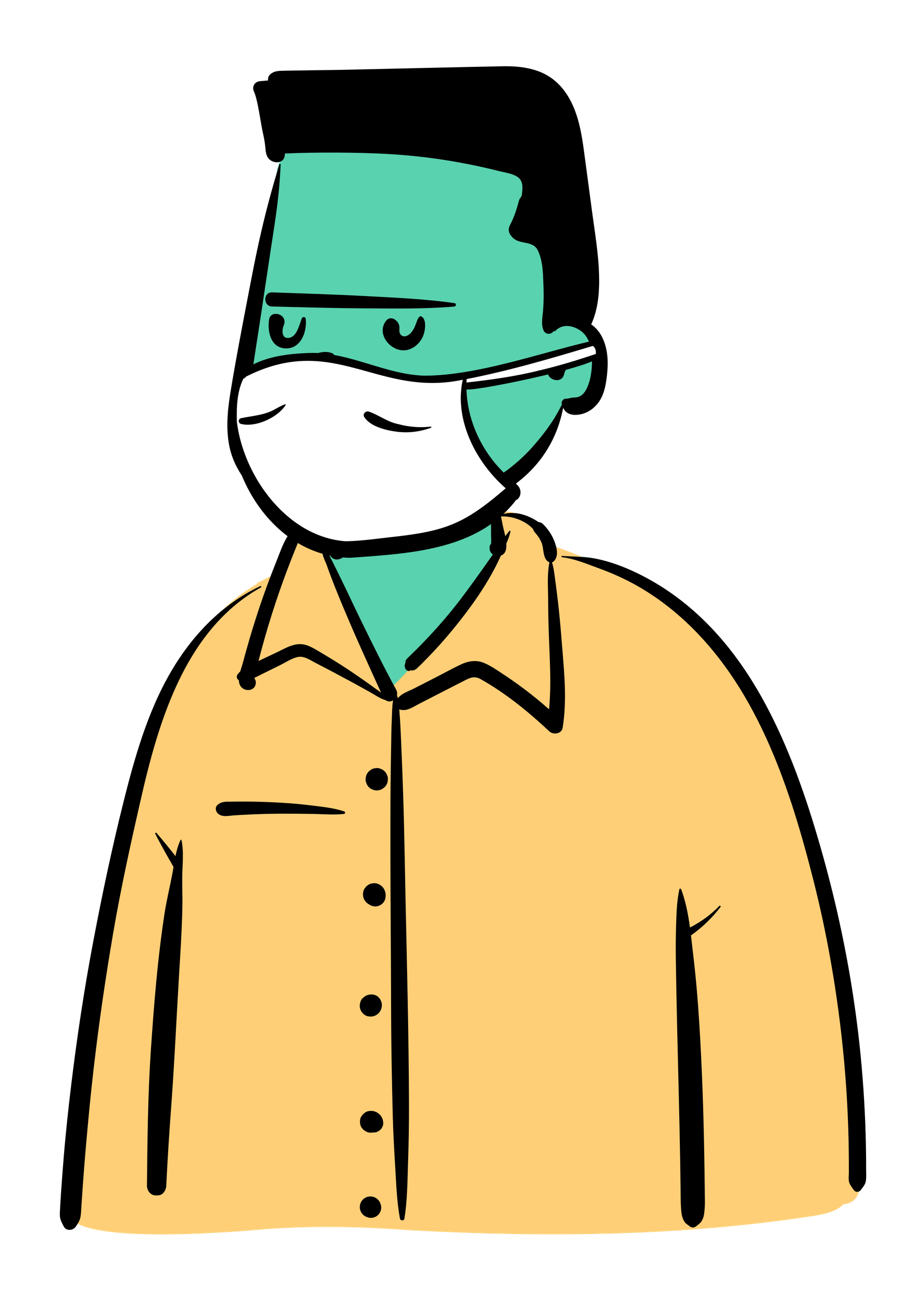 man Medical Mask coronavirus Clipart