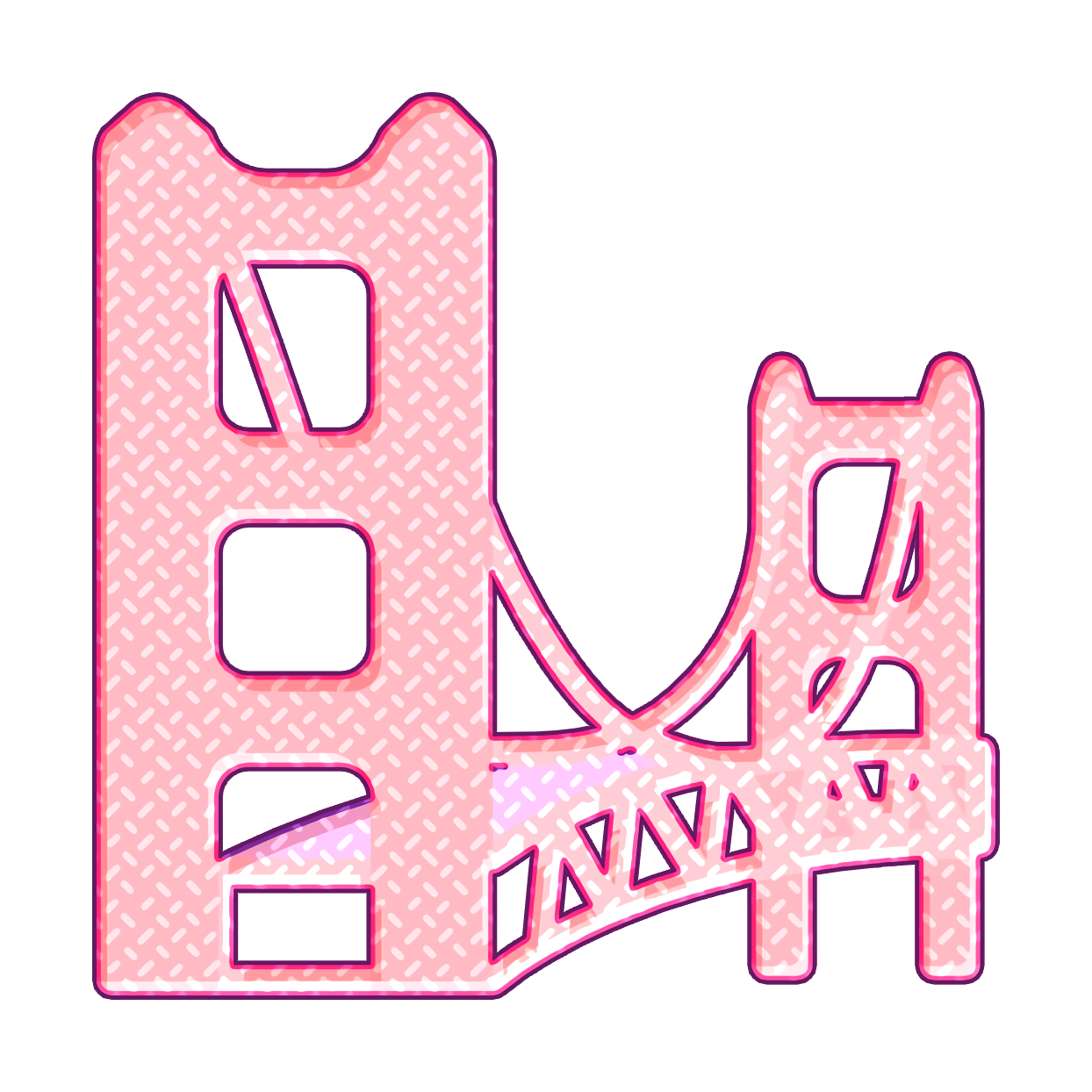 Golden gate icon America icon Landmarks And Monuments icon Clipart