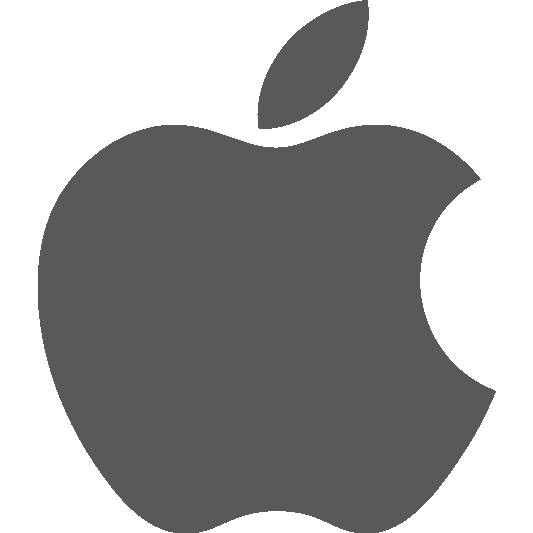 White Apple Logo Clipart