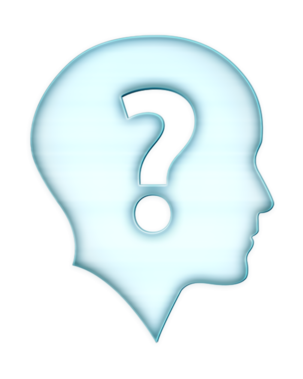 Question icon people icon Bald head with question mark icon Clipart