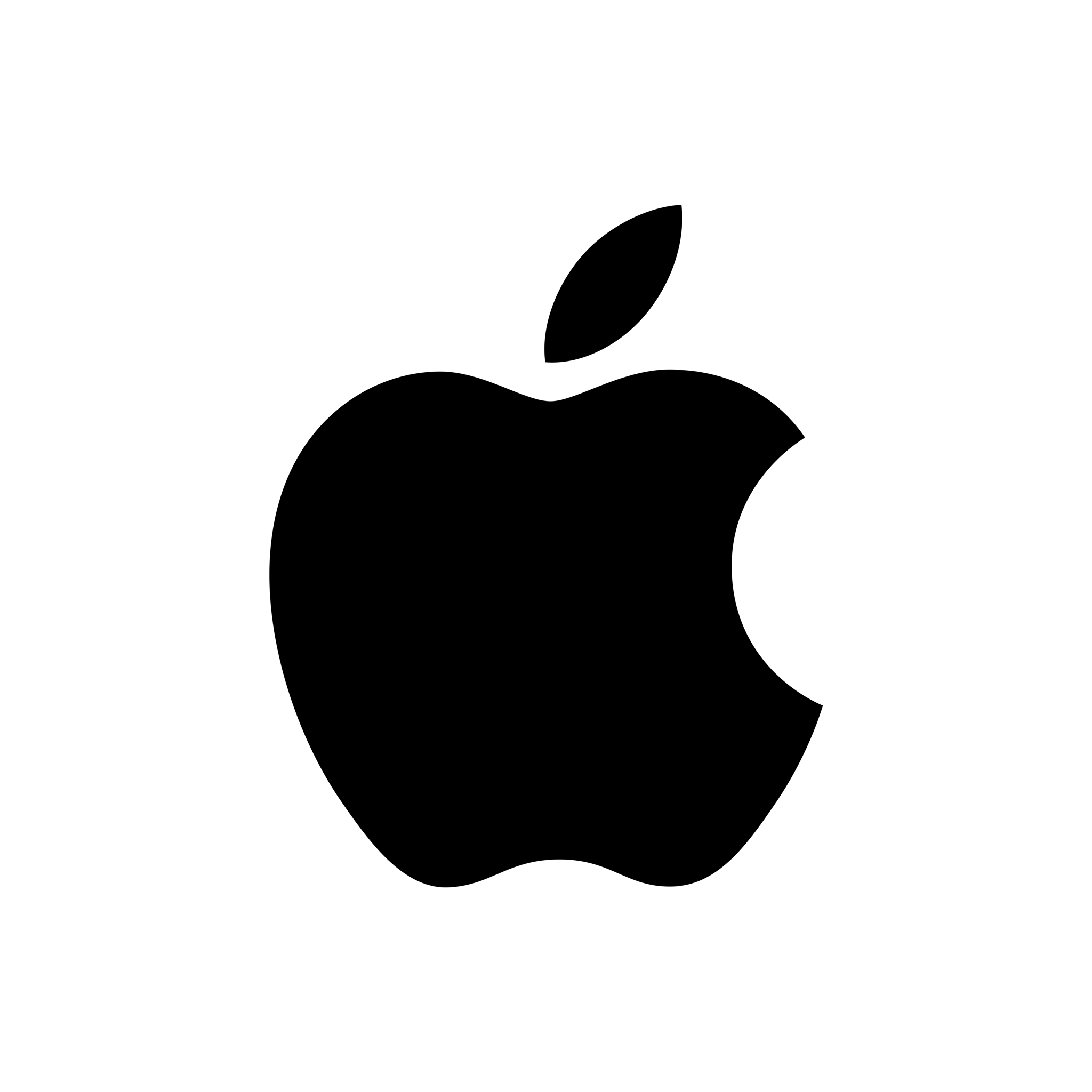Black Apple Logo Clipart