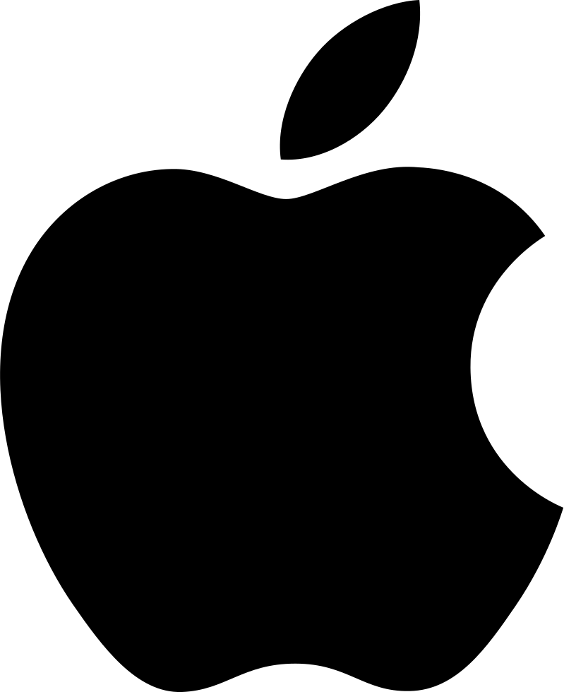 Black Apple Logo Clipart