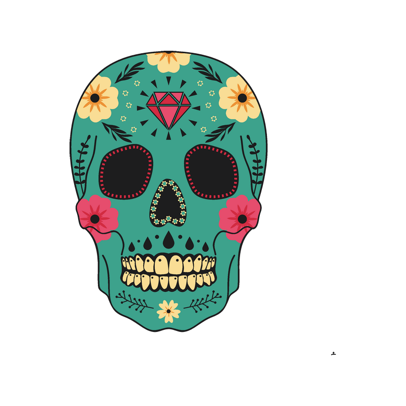 Day Of The Dead Skull Clipart