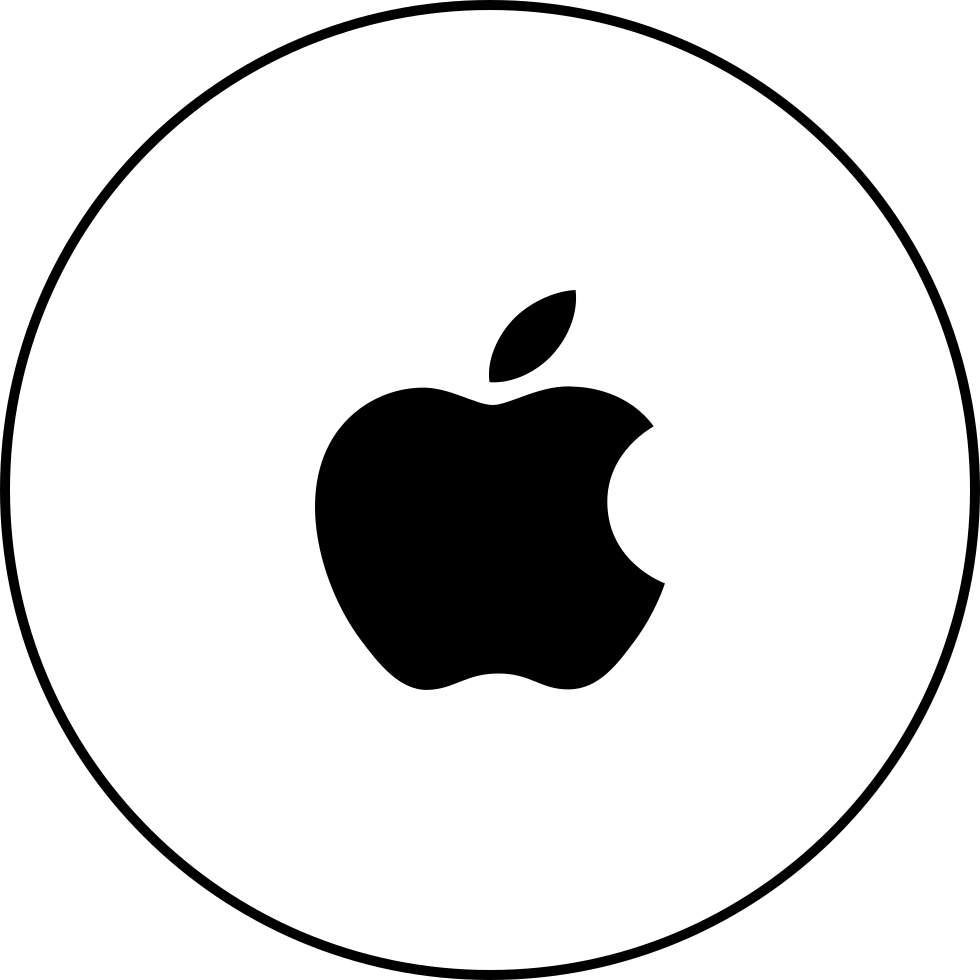 Black Apple Logo Clipart