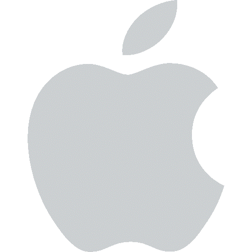 White Apple Logo Clipart