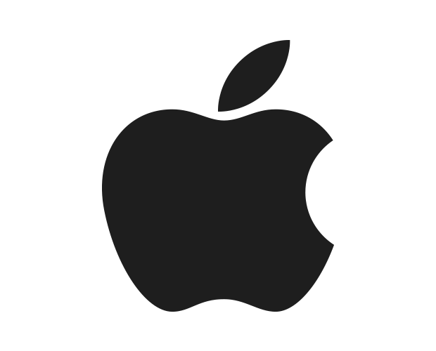 Black Apple Logo Clipart