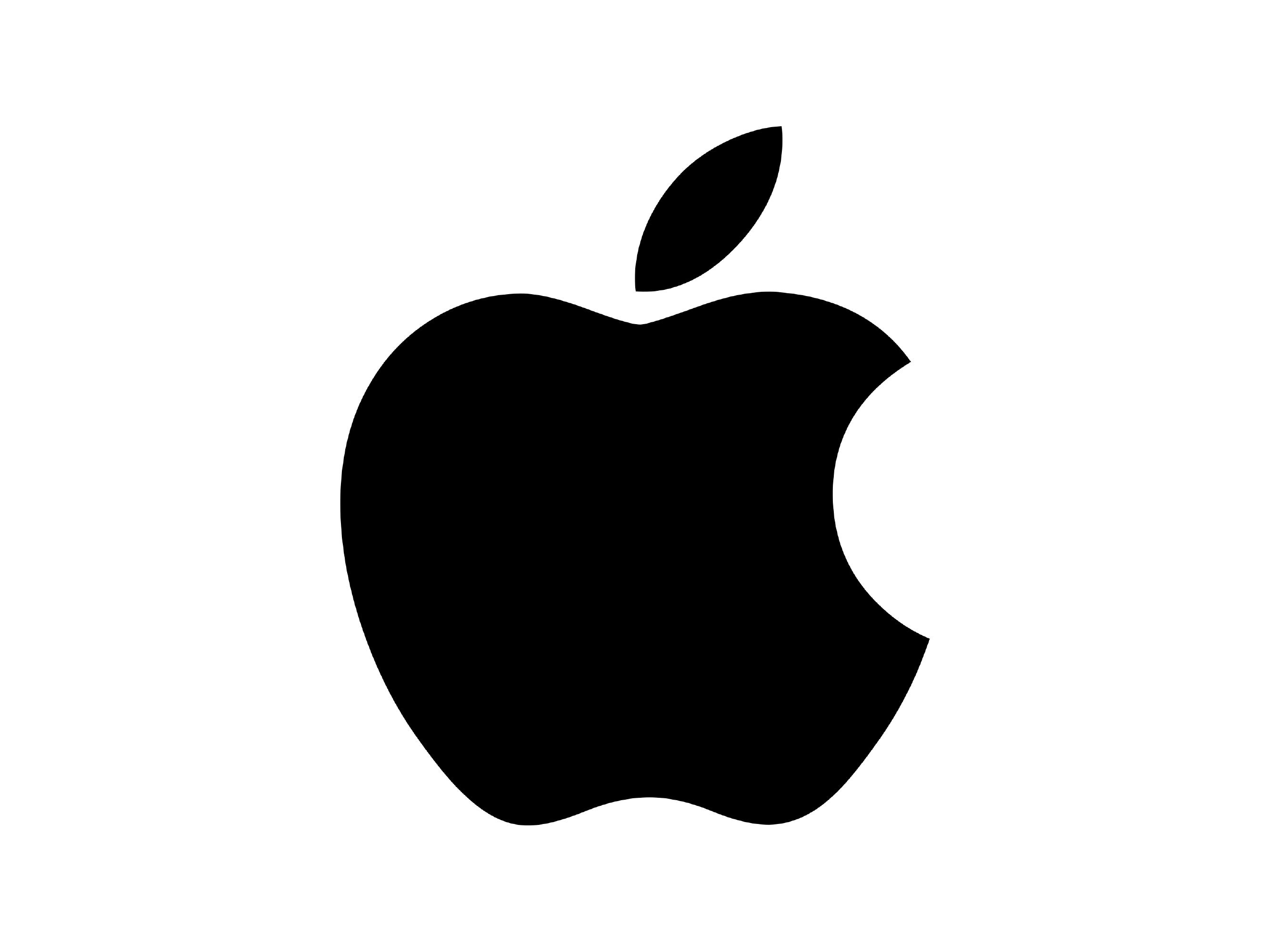 Black Apple Logo Clipart