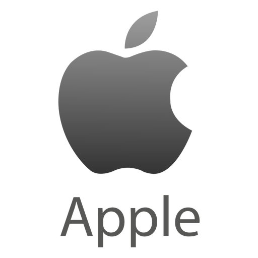 White Apple Logo Clipart