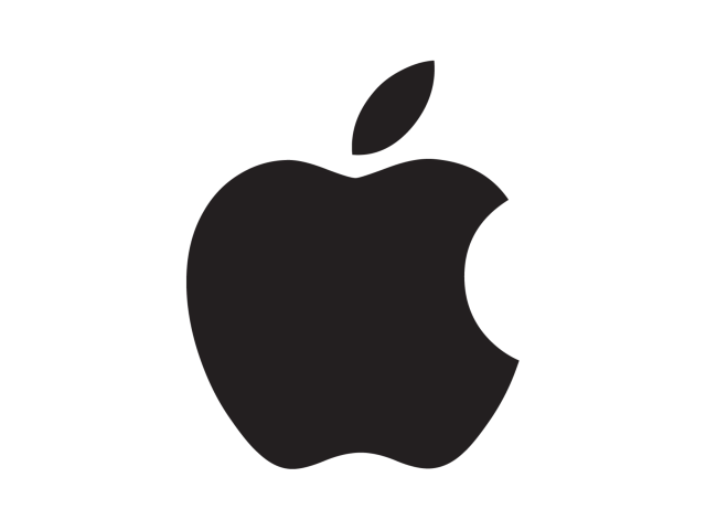 Black Apple Logo Clipart