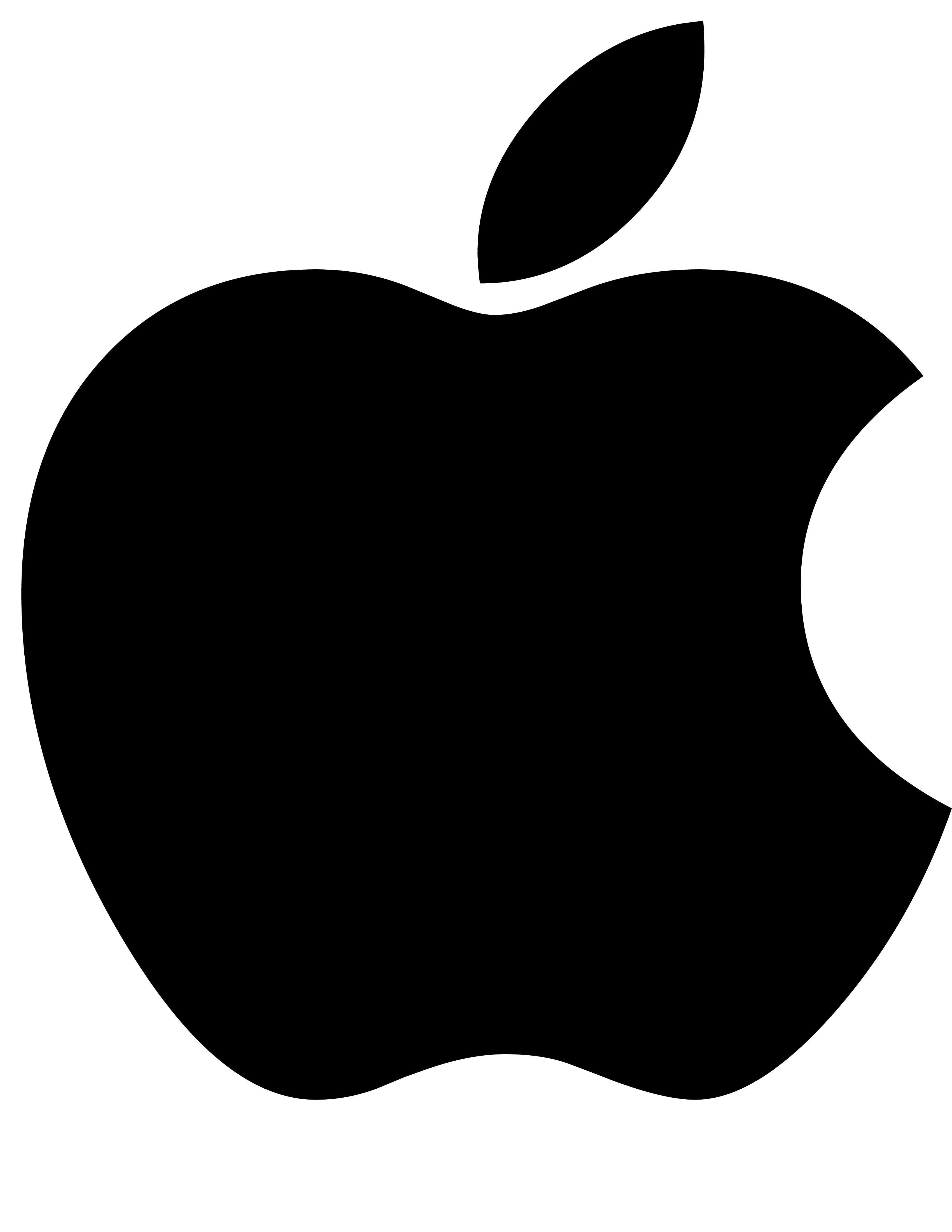 Black Apple Logo Clipart