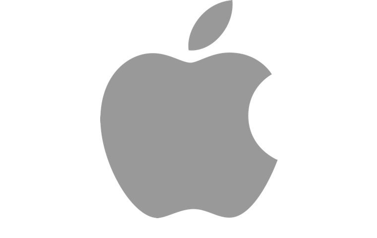 Black Apple Logo Clipart