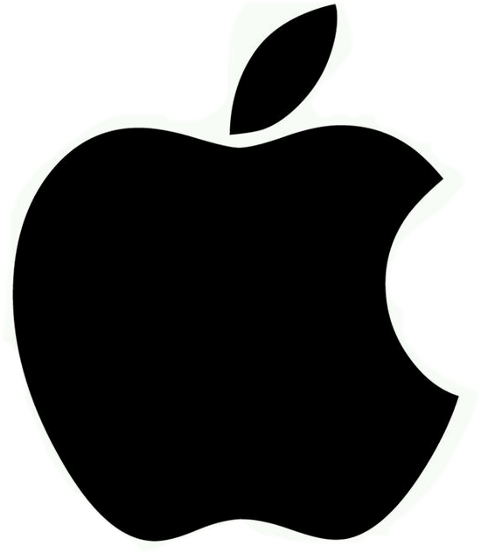 Black Apple Logo Clipart