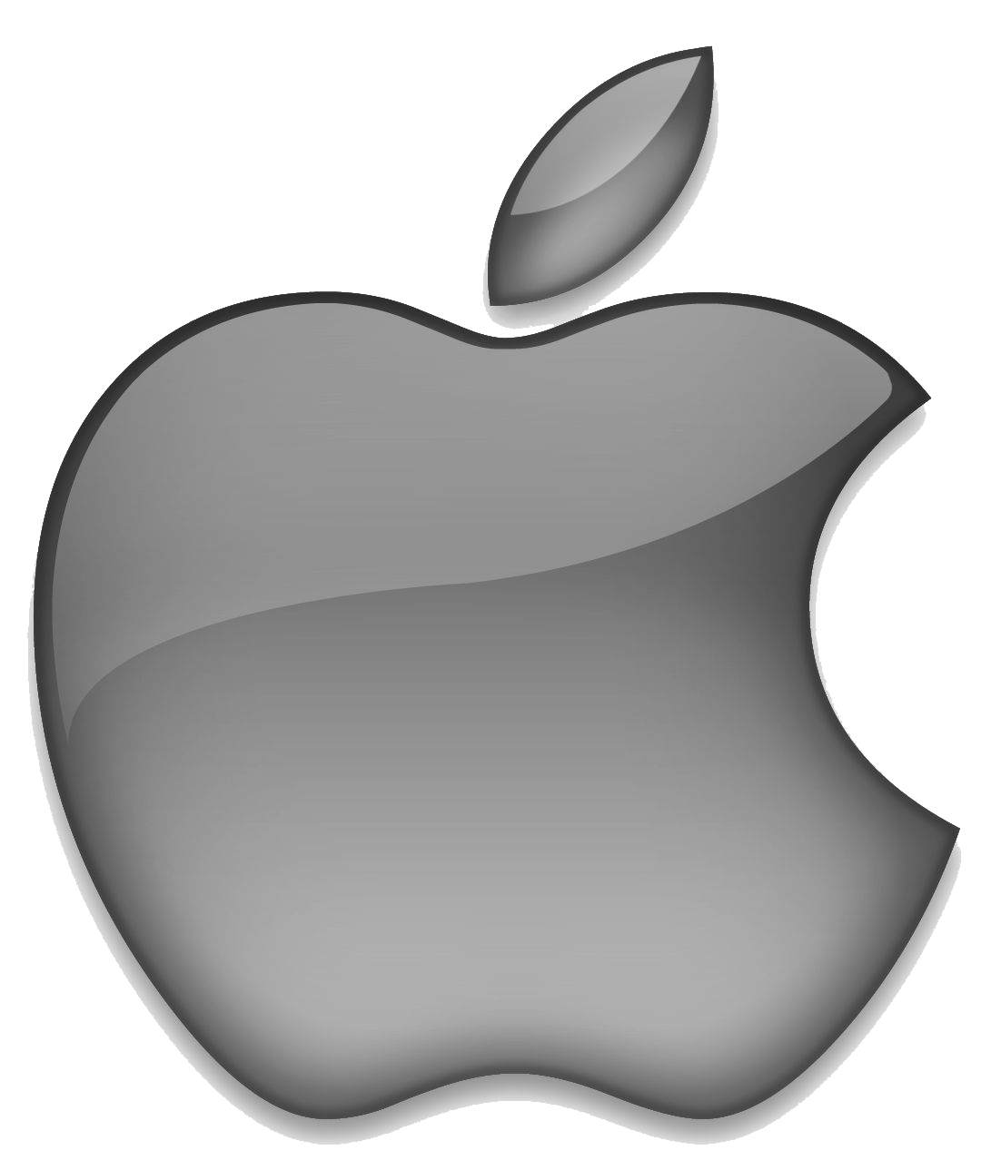 Black Apple Logo Clipart