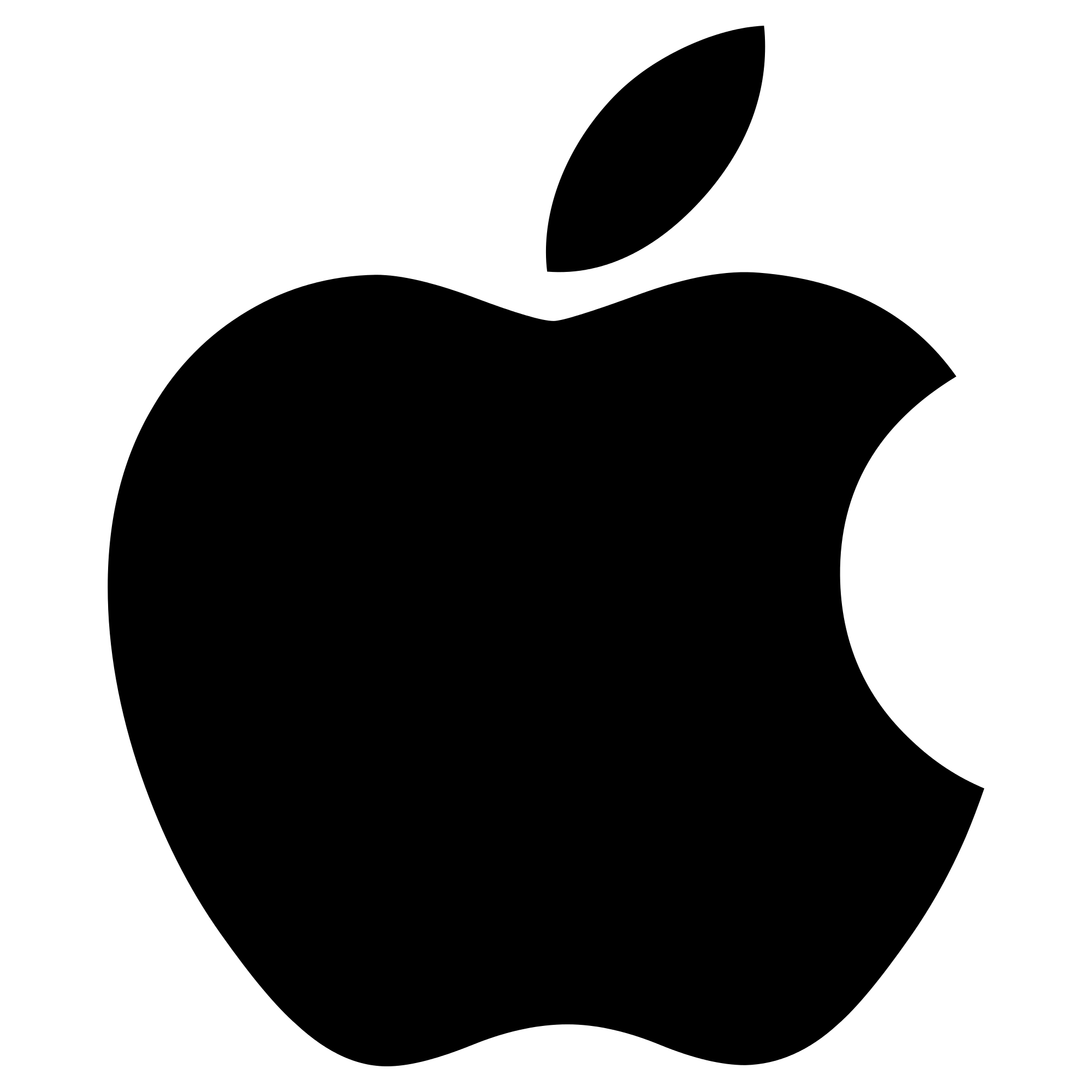 Black Apple Logo Clipart