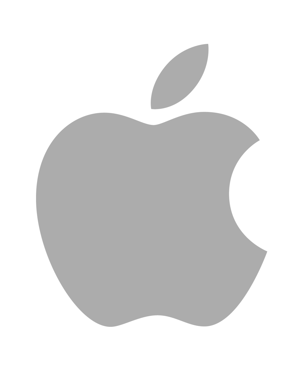 Black Apple Logo Clipart