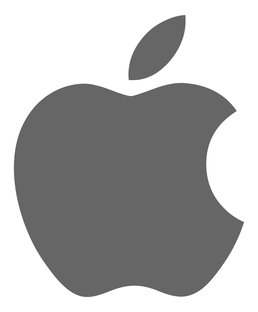 Black Apple Logo Clipart