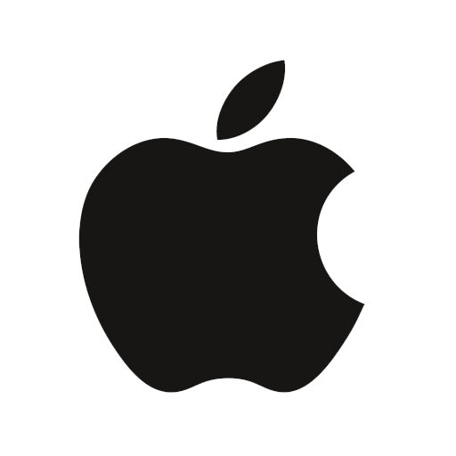Black Apple Logo Clipart