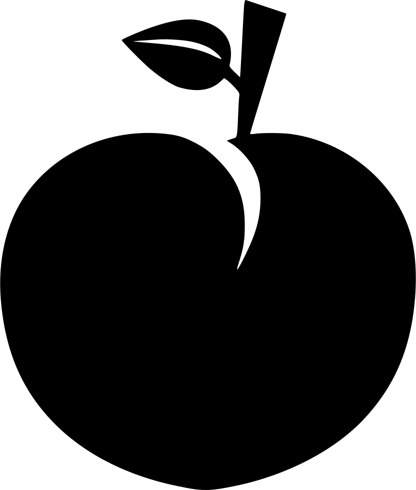 Black Apple Logo Clipart