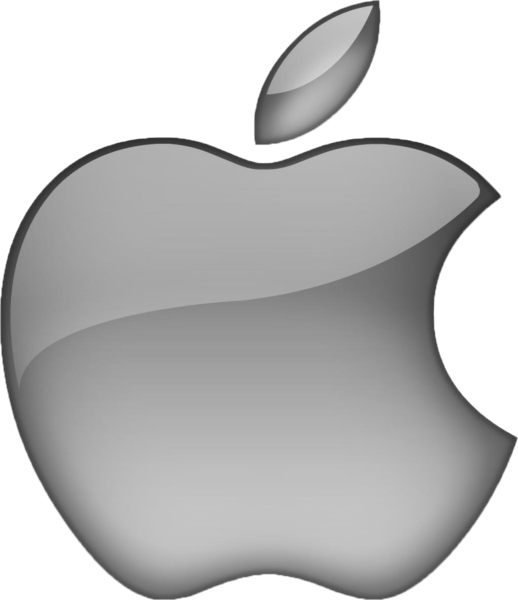 Black Apple Logo Clipart