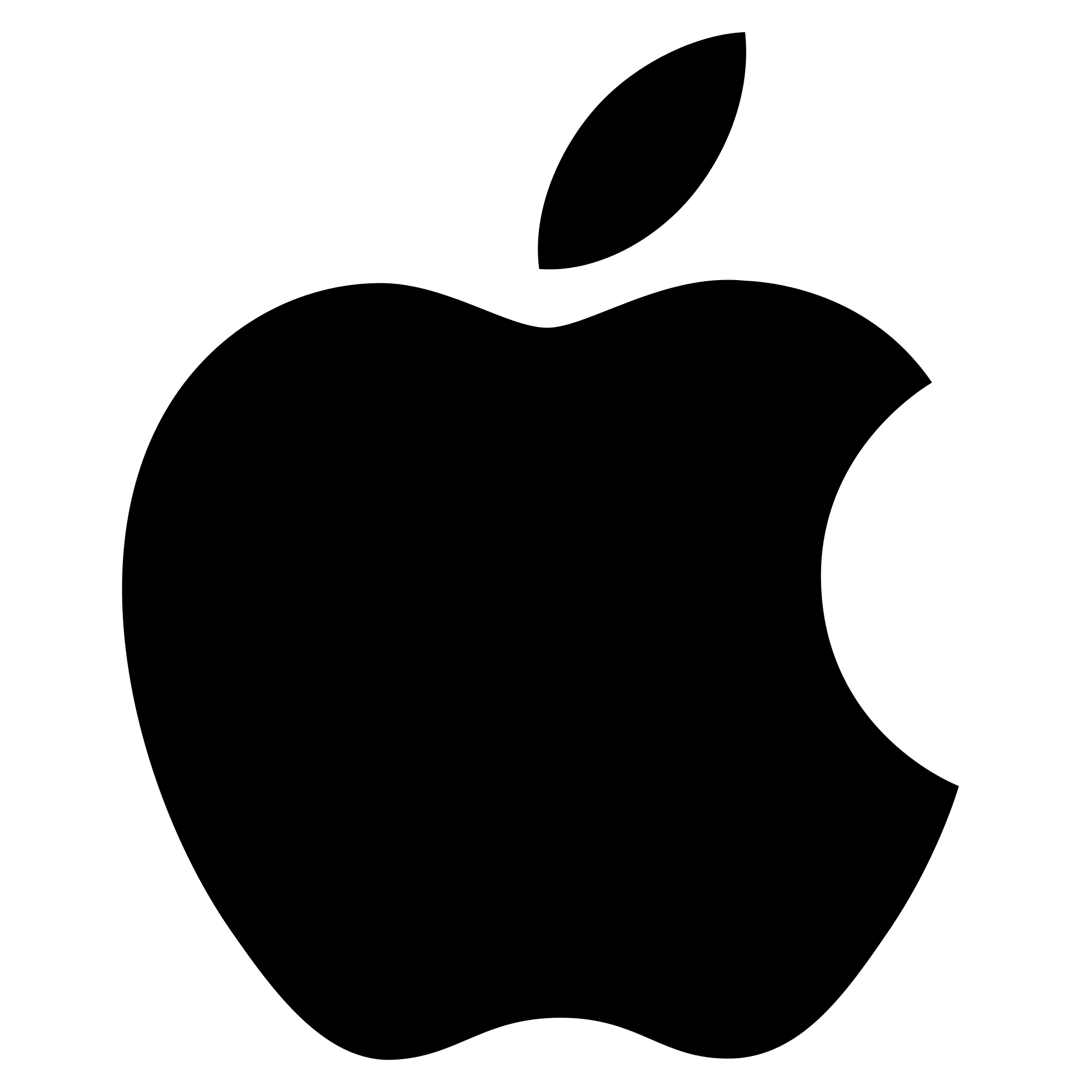 Black Apple Logo Clipart