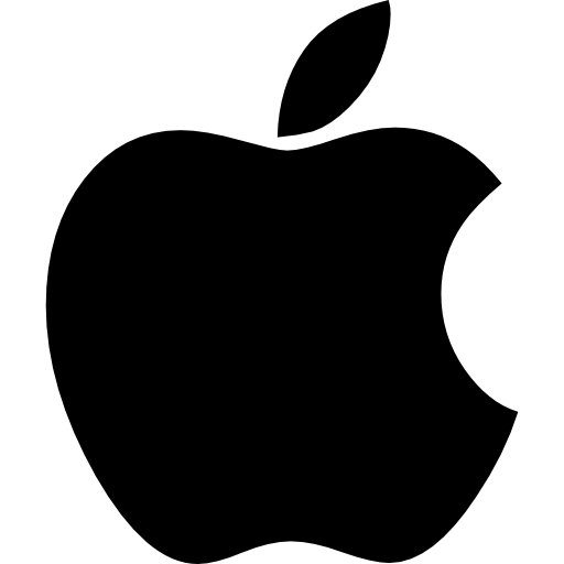 White Apple Logo Clipart