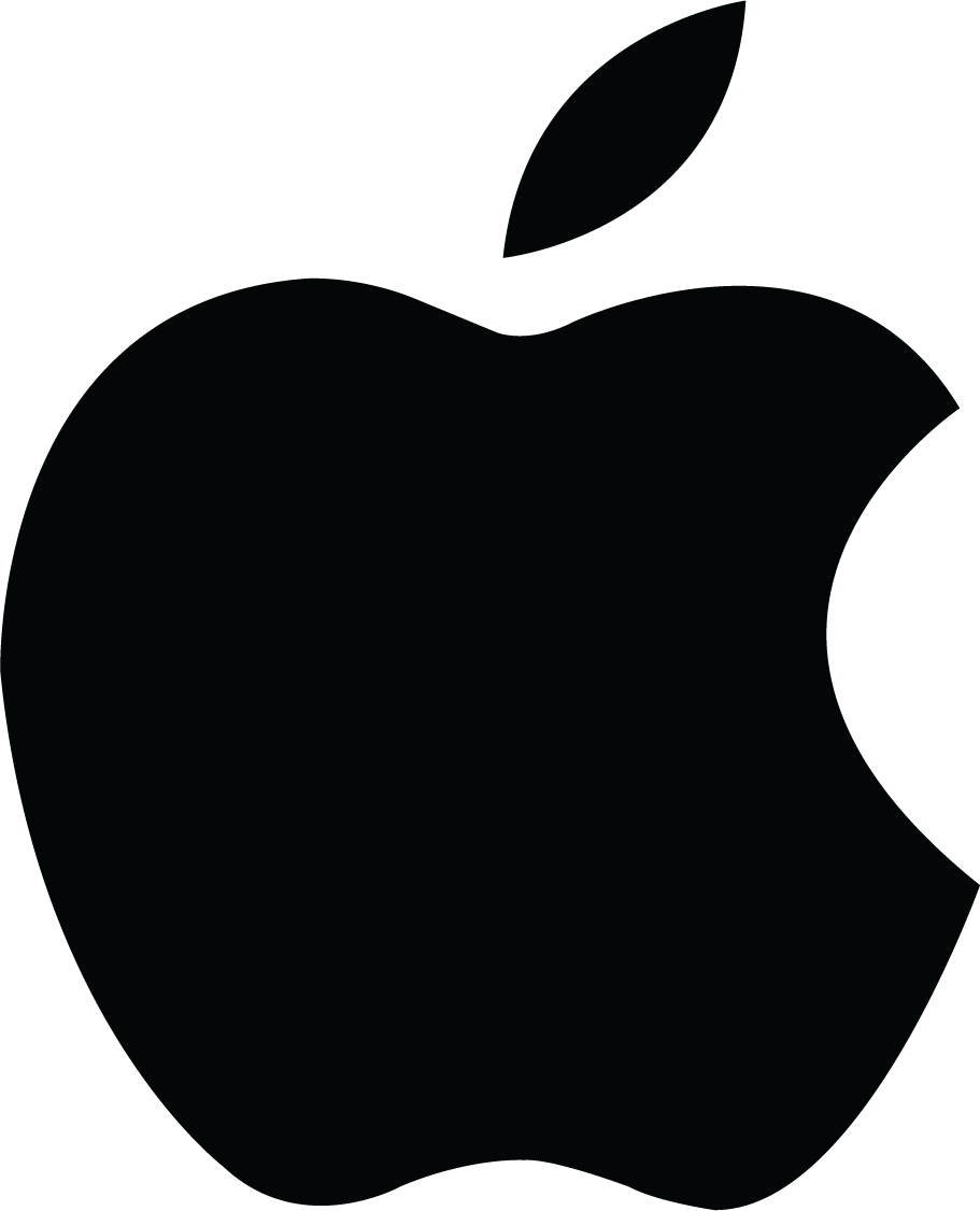White Apple Logo Clipart