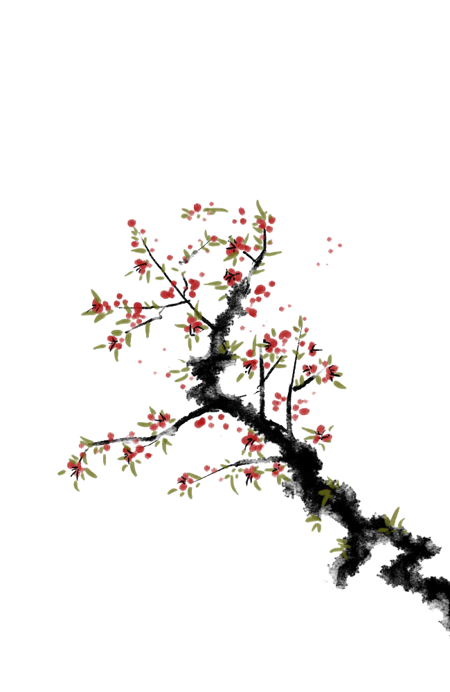 Cherry Blossom Tree Drawing Clipart